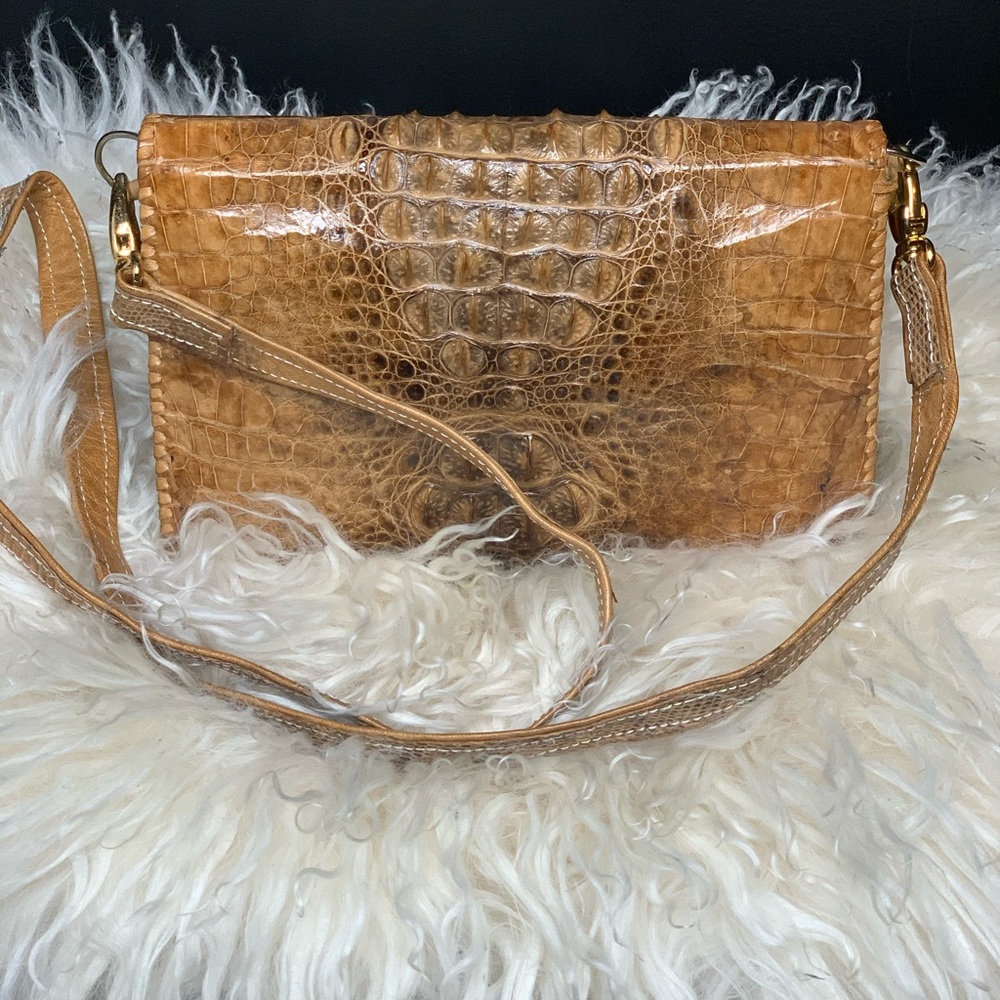 Croc clutch bag